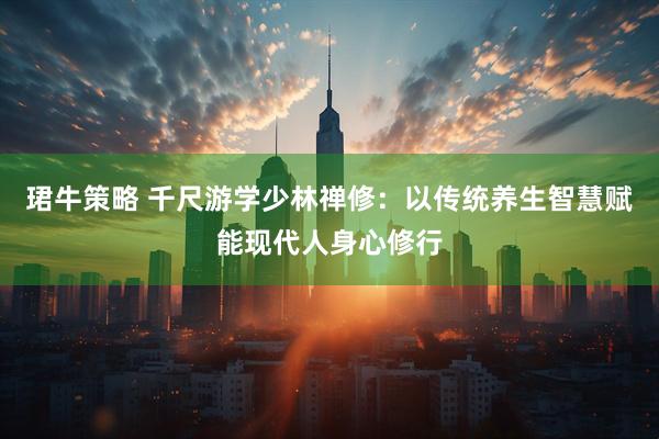 珺牛策略 千尺游学少林禅修：以传统养生智慧赋能现代人身心修行