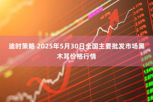 迪时策略 2025年5月30日全国主要批发市场黑木耳价格行情