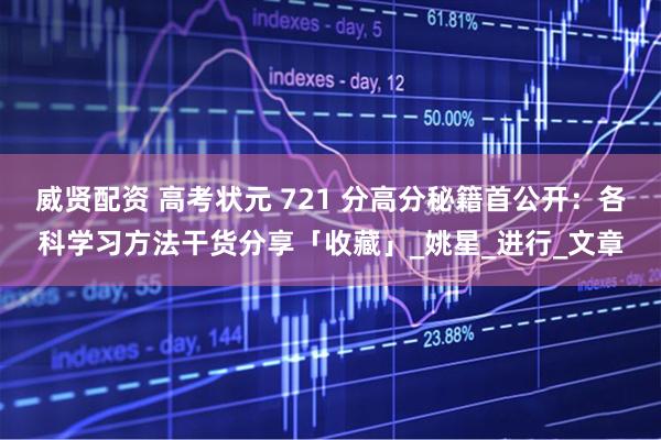 威贤配资 高考状元 721 分高分秘籍首公开：各科学习方法干货分享「收藏」_姚星_进行_文章